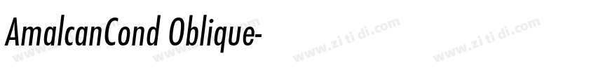 AmalcanCond Oblique字体转换